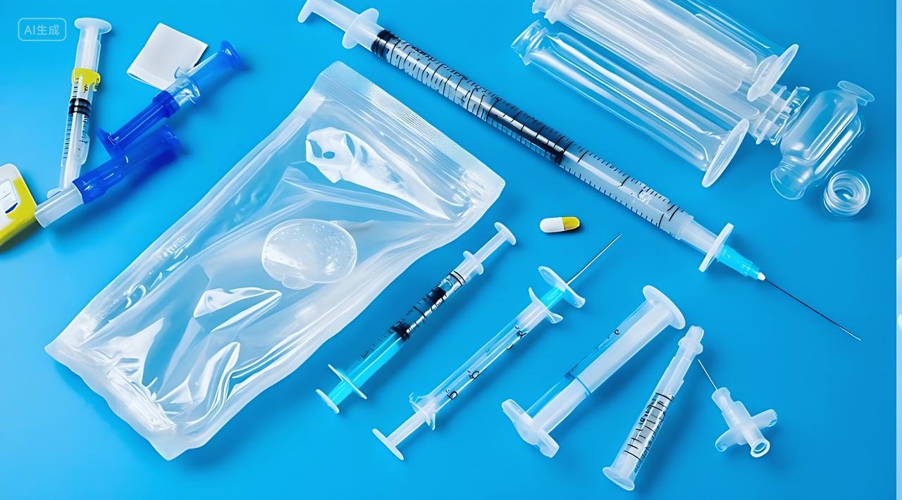 垃圾分类医疗废物素材图AI