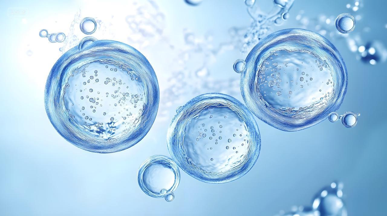 蓝色医疗科技分子离子背景