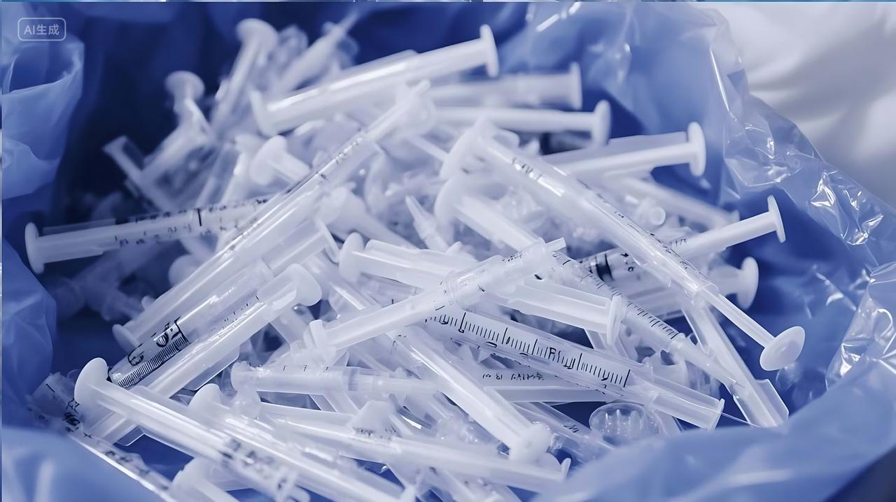 垃圾分类医疗废物素材图AI