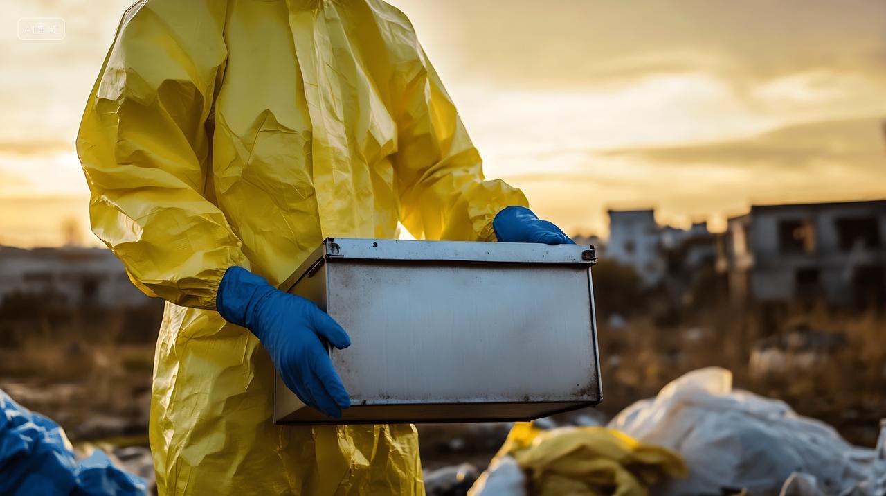 垃圾分类医疗废物素材图AI