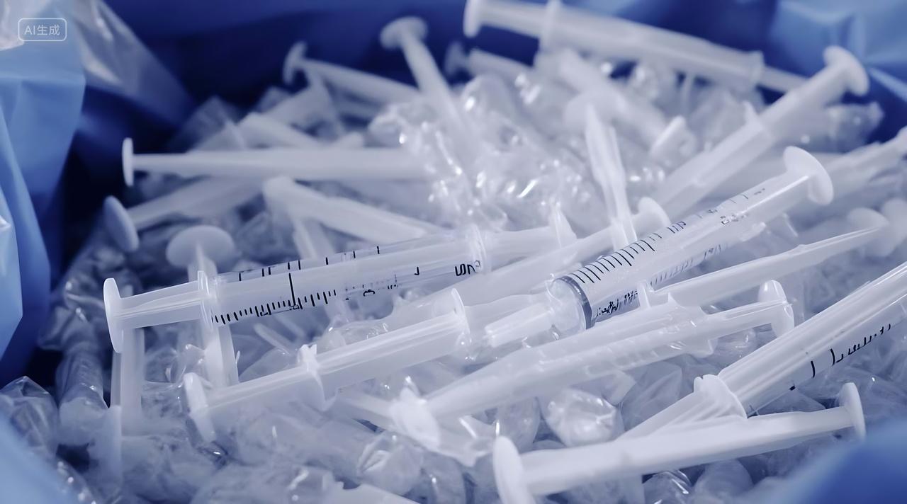 垃圾分类医疗废物素材图AI