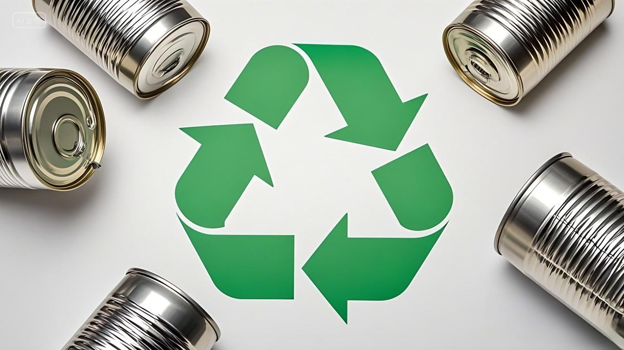 垃圾分类环保回收标识AI