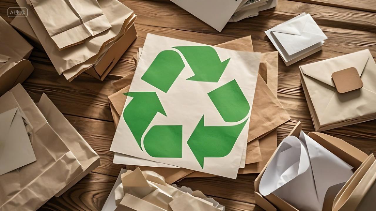 垃圾分类环保回收标识AI