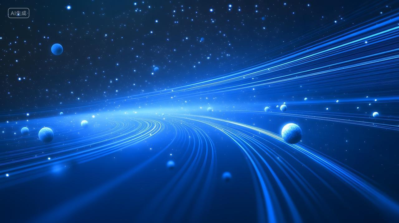 蓝色星球星际恒星科技片头背景