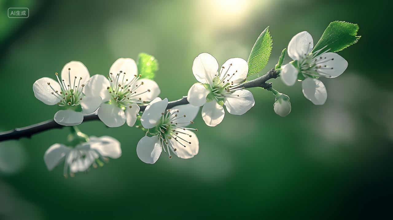 杏树开花杏花春天花卉鲜花植物电脑壁纸桌面