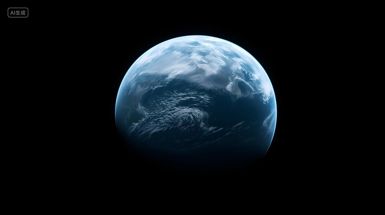 地球正面拍摄图地球黑底图