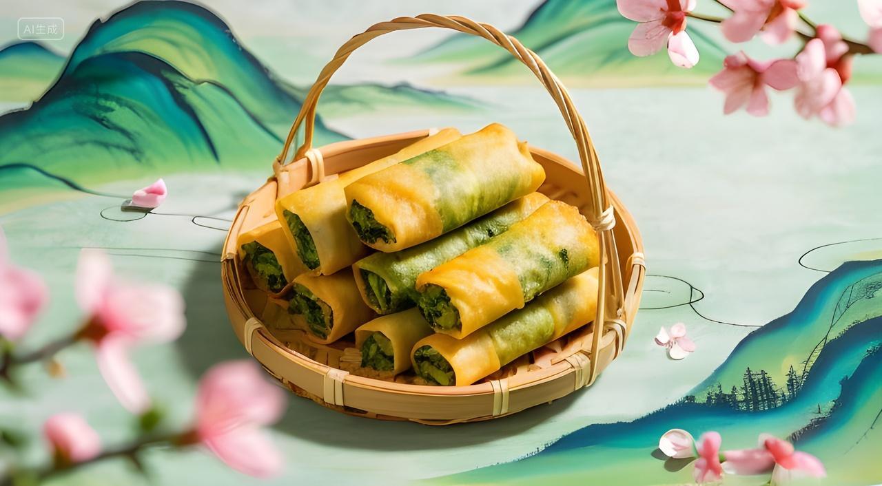 餐饮美食春卷