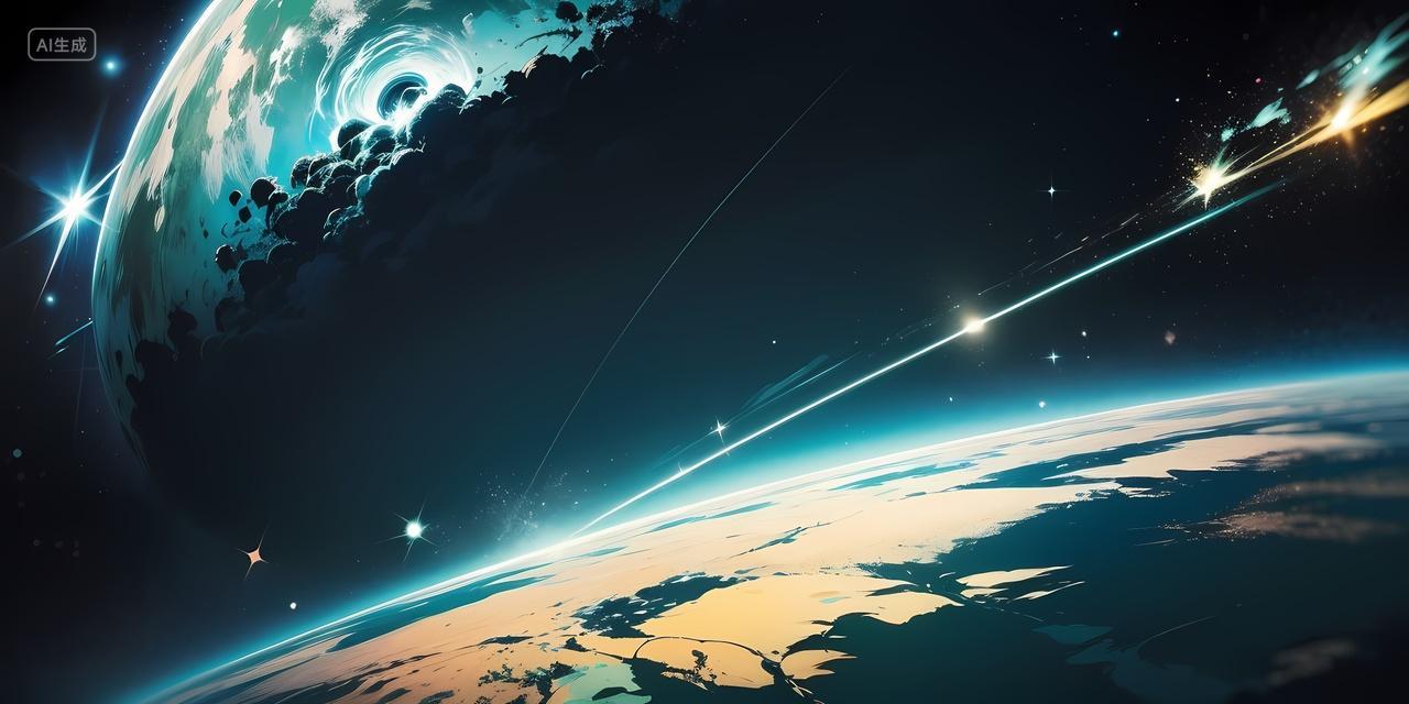 星地球空蓝色酷炫炫酷科技星球宇宙太空背景