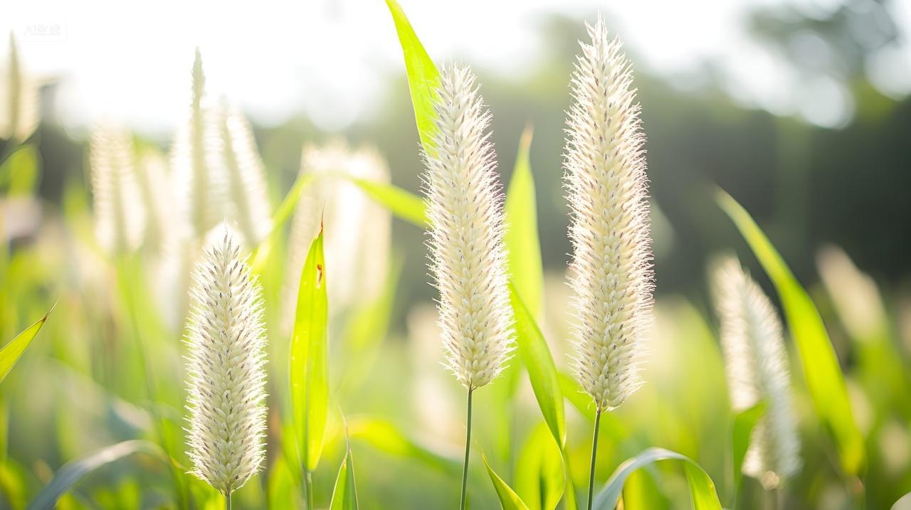户外狗尾巴草自然风景桌面电脑壁纸