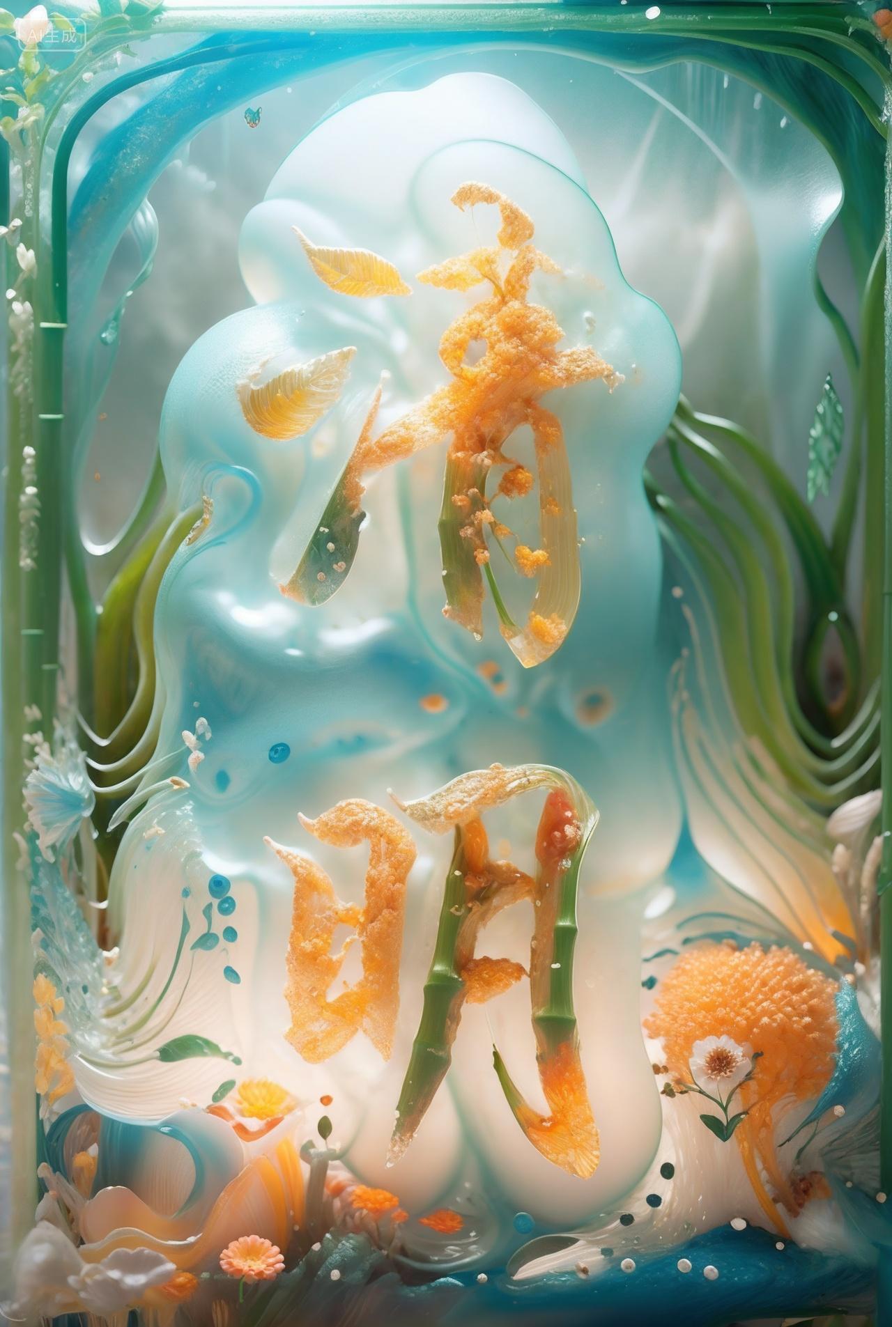 清明节创意字体中国传统节气立体字图片