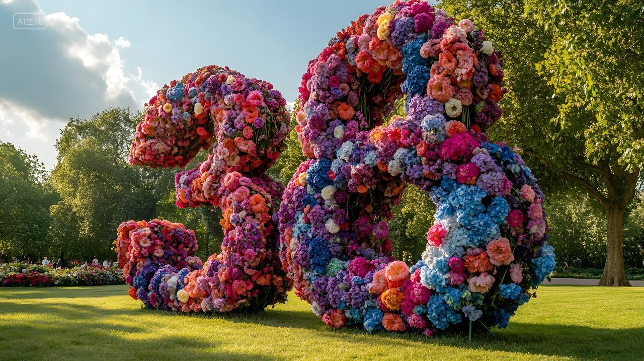 3.8妇女节花卉装饰创意数字38