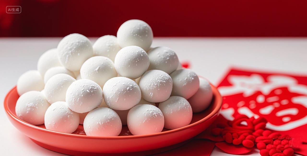 正月十五元宵节汤圆喜庆