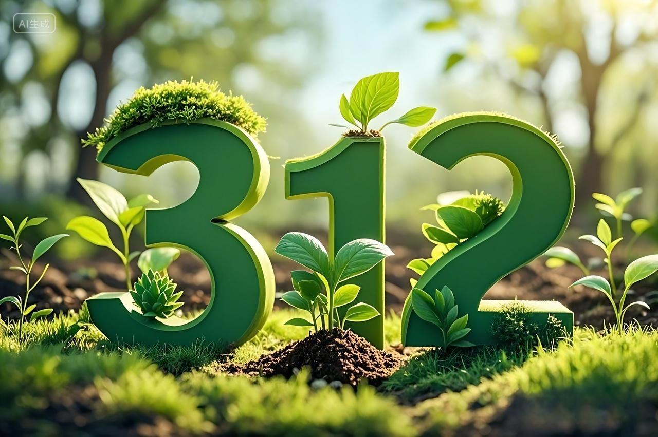 植树节创意312图片