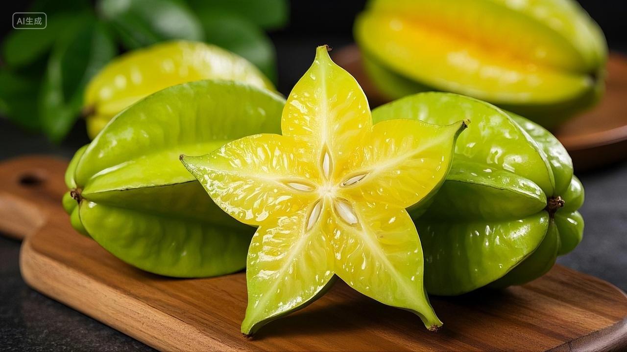 切开的杨桃水果营养健康绿色食品农产品