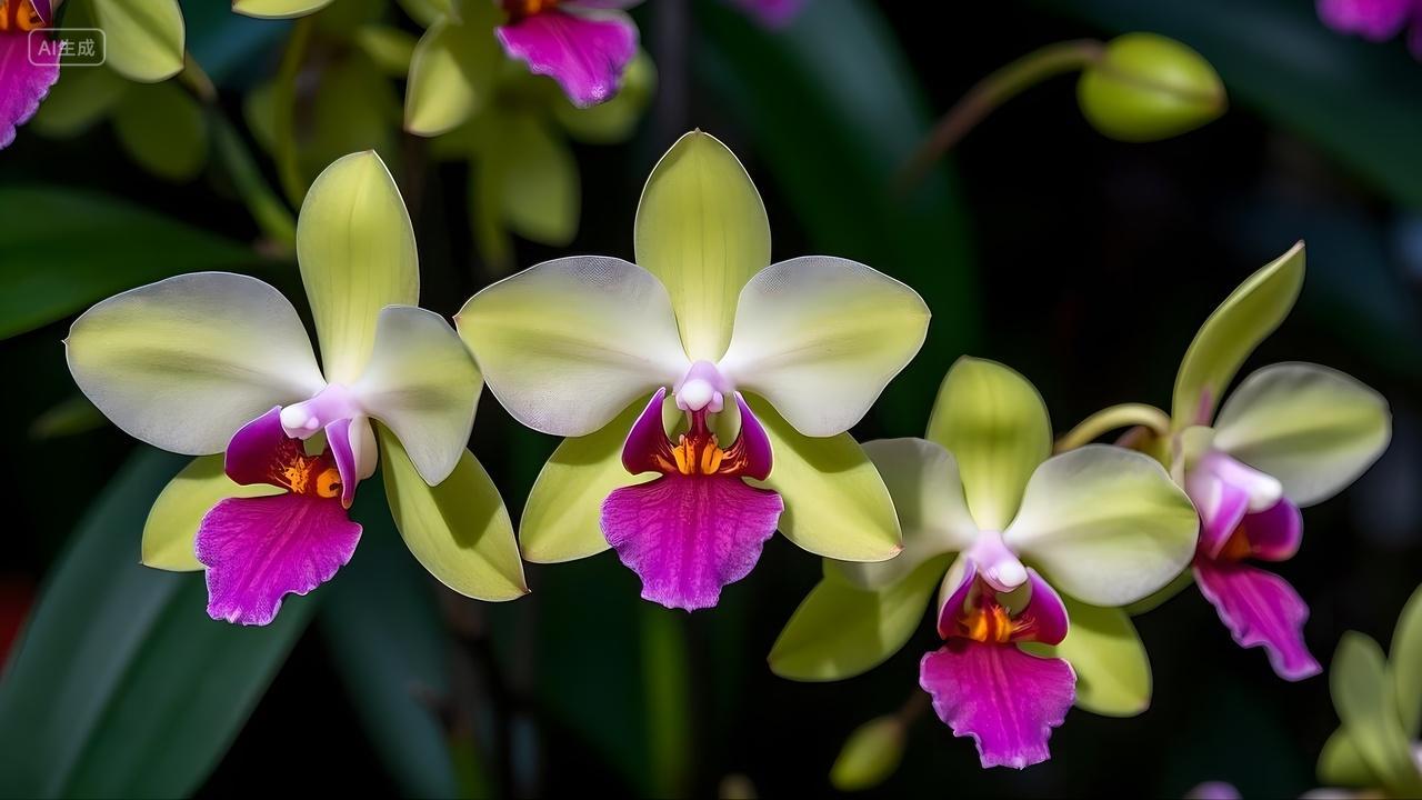 大自然风景风光电脑壁纸万代兰唯美兰花特写春节花卉高清壁纸自然风景鲜花壁纸电脑壁纸