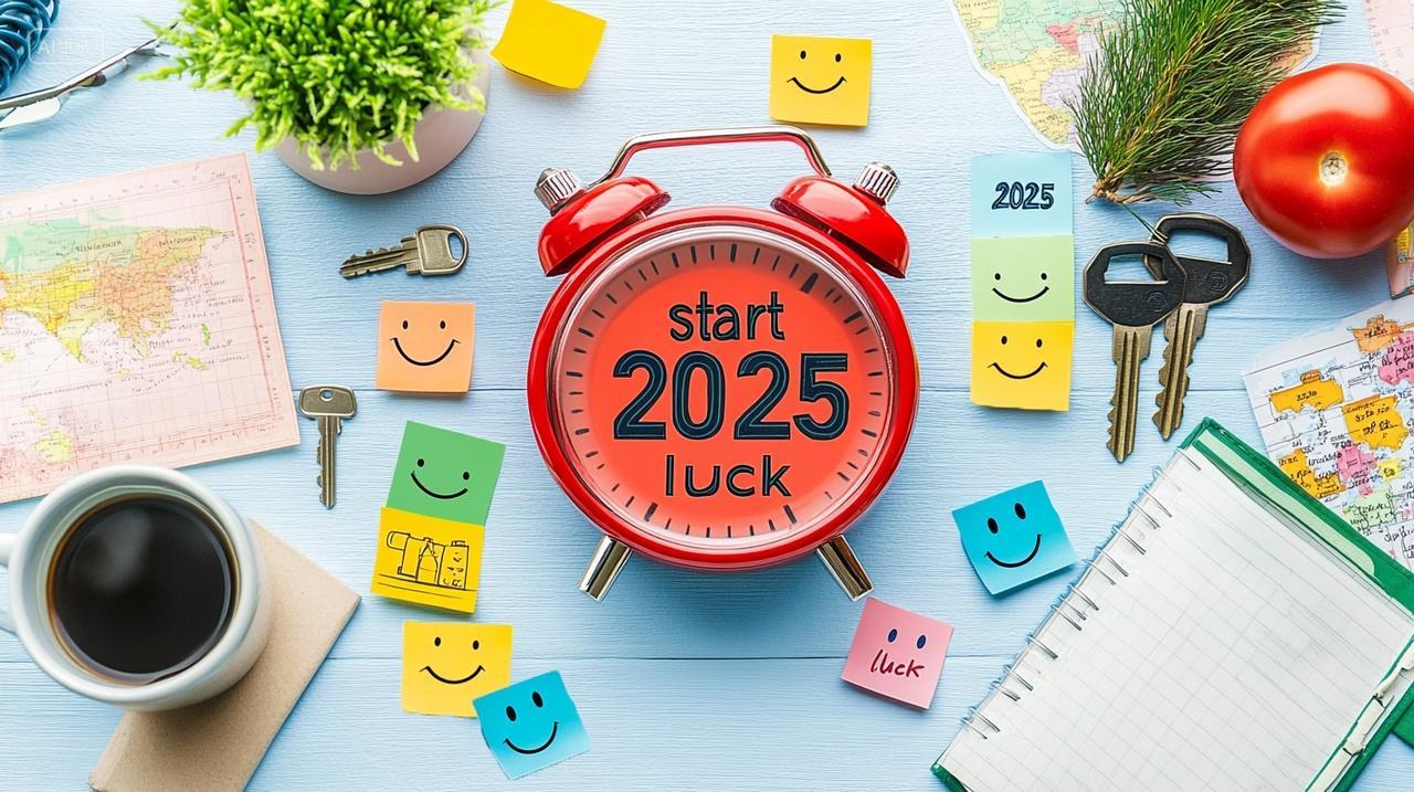 2025年新年闹钟摆件艺术数字装饰跨年