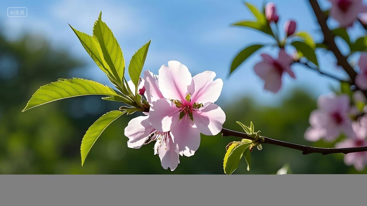 大自然风景春天桃花盛开自然植物粉红春日桃花盛开壁纸自然立春春季春暖花开春分花卉植物自然风景电脑壁纸
