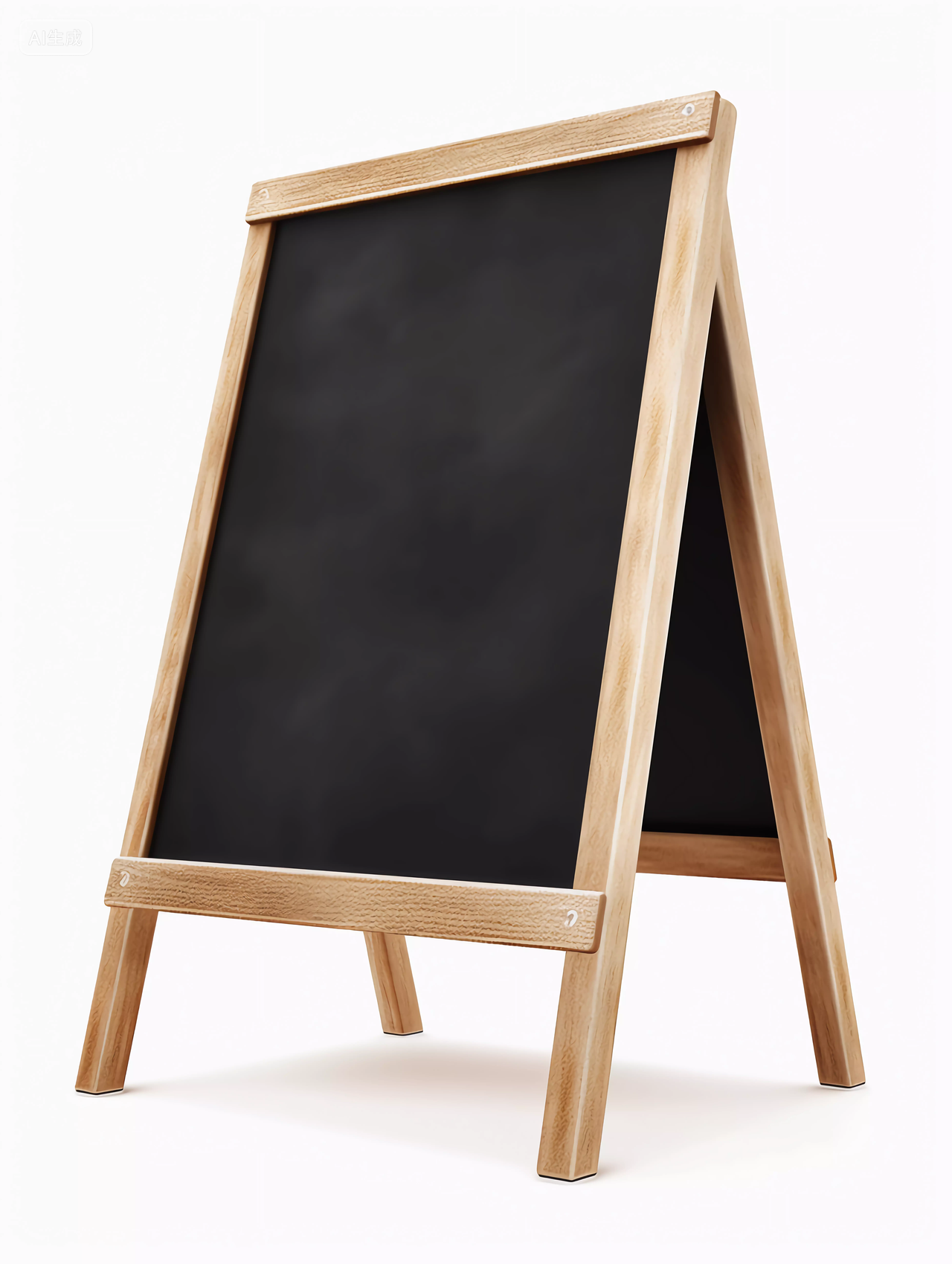 咖啡馆菜单公告折叠的空白菜单小黑板