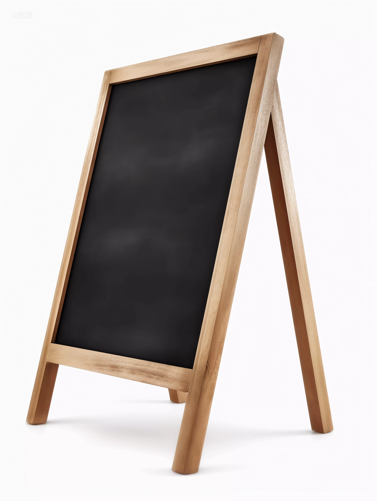 咖啡馆菜单公告折叠的空白菜单小黑板