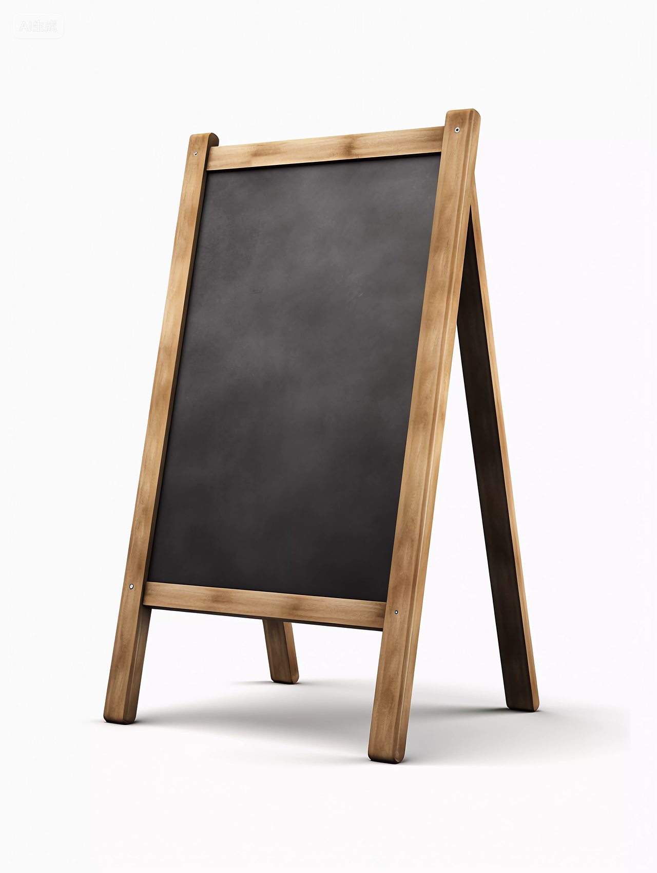 咖啡馆菜单公告折叠的空白菜单小黑板