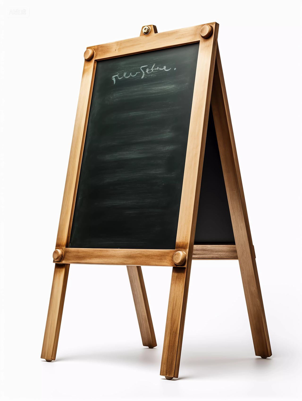 咖啡馆菜单公告折叠的空白菜单小黑板