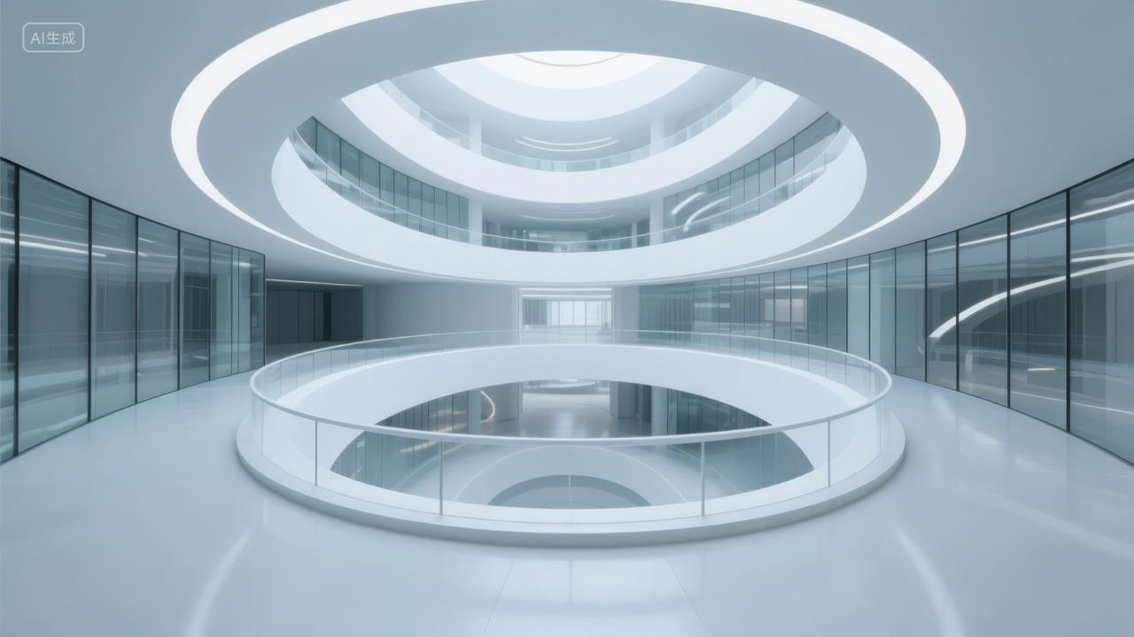 未来科技感展厅产品发布会PPT商务背景