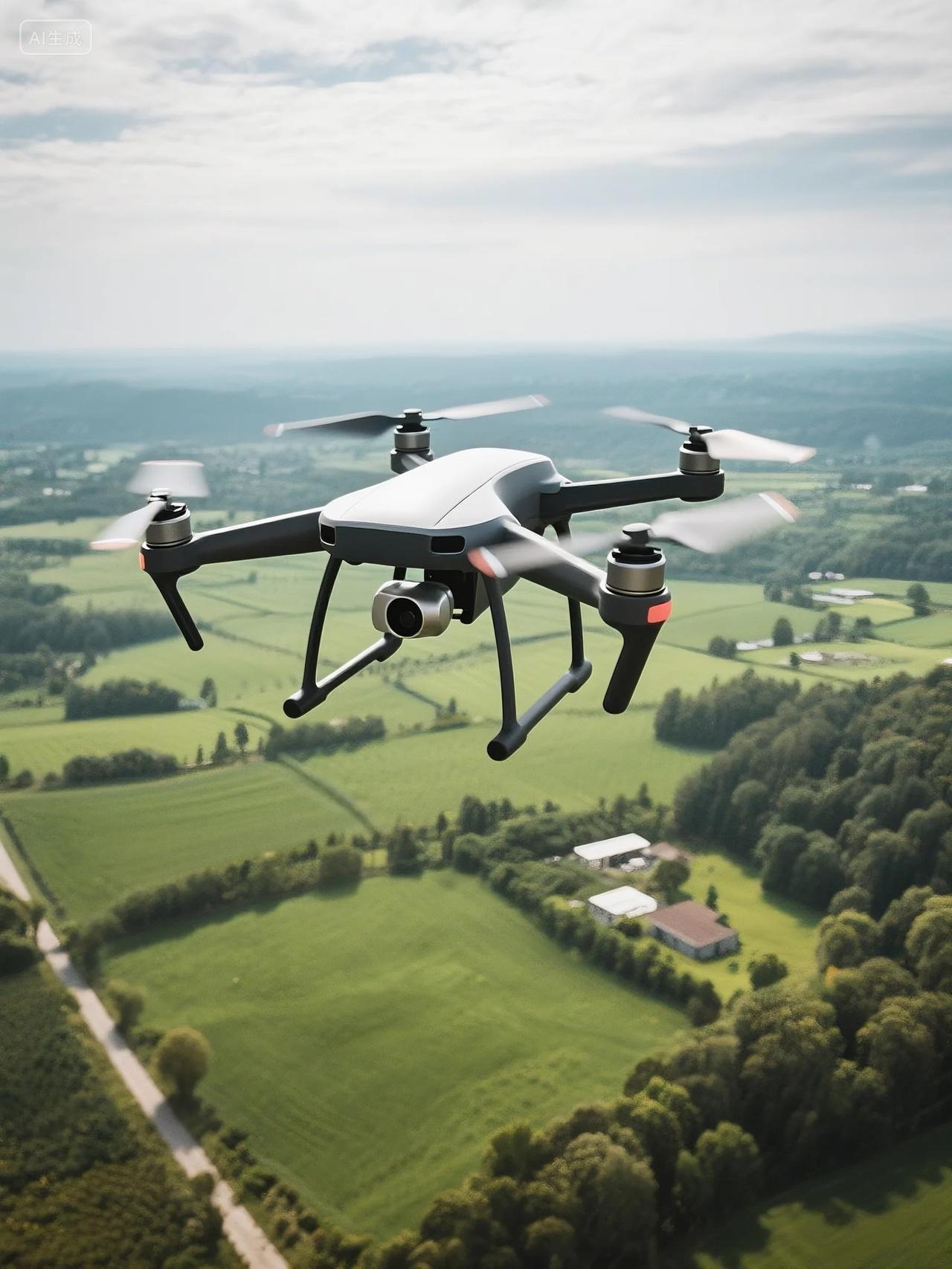 无人机航拍续航工作图