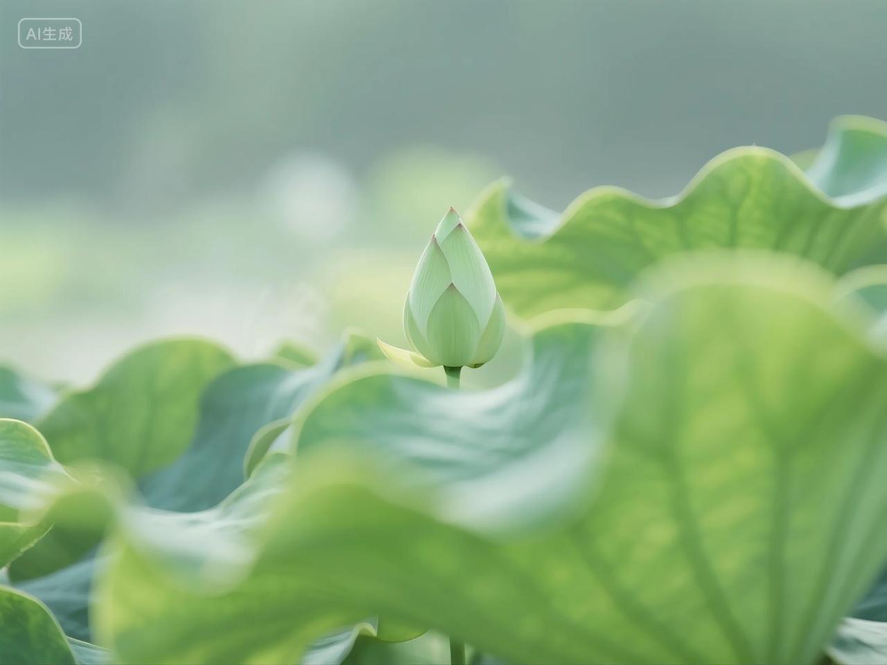 荷塘荷叶高清摄影