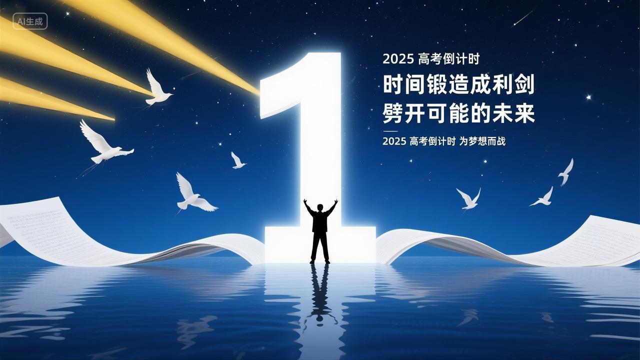 2025高考倒计时1天主题画面