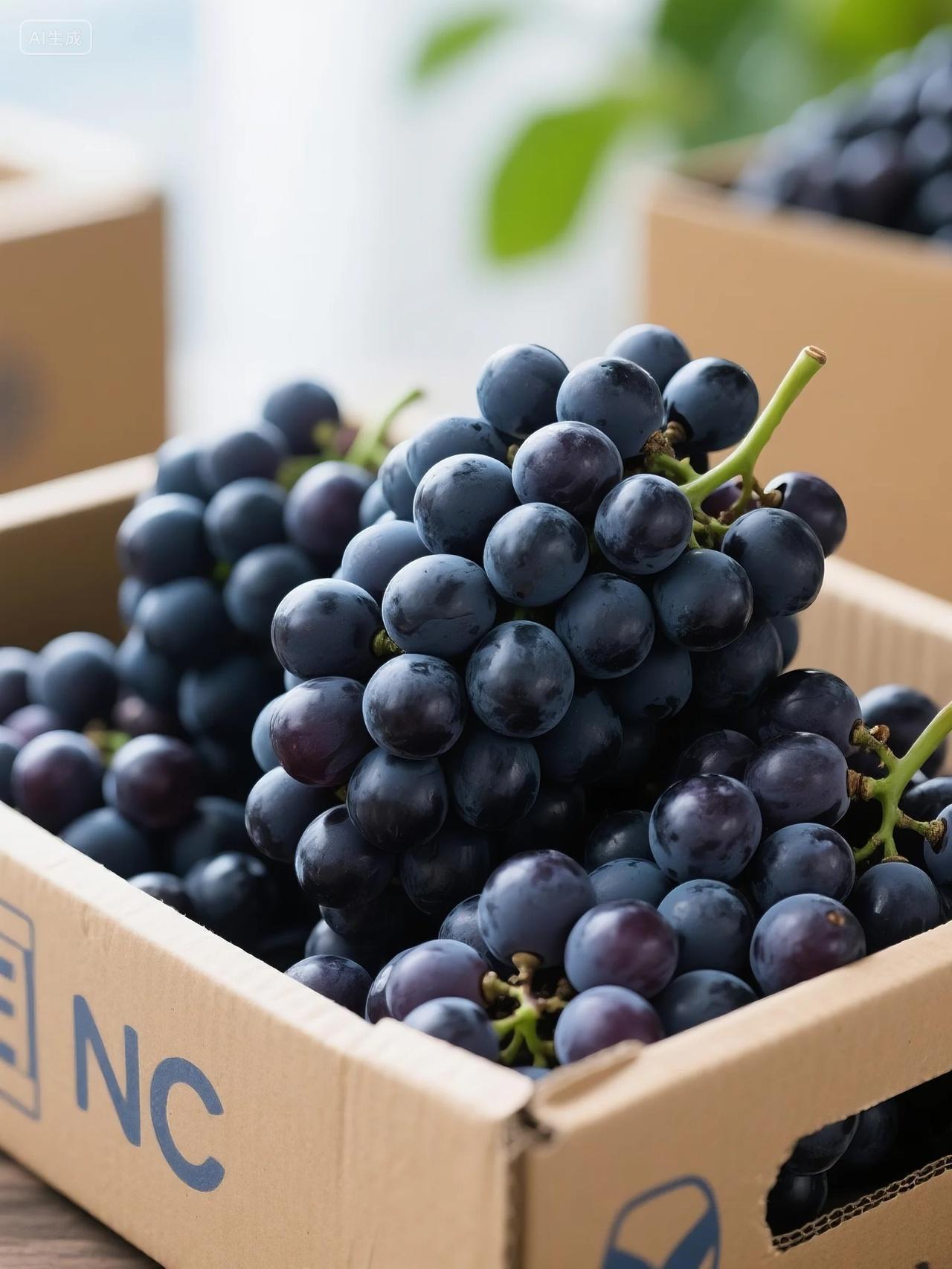 黑提葡萄包装摄影