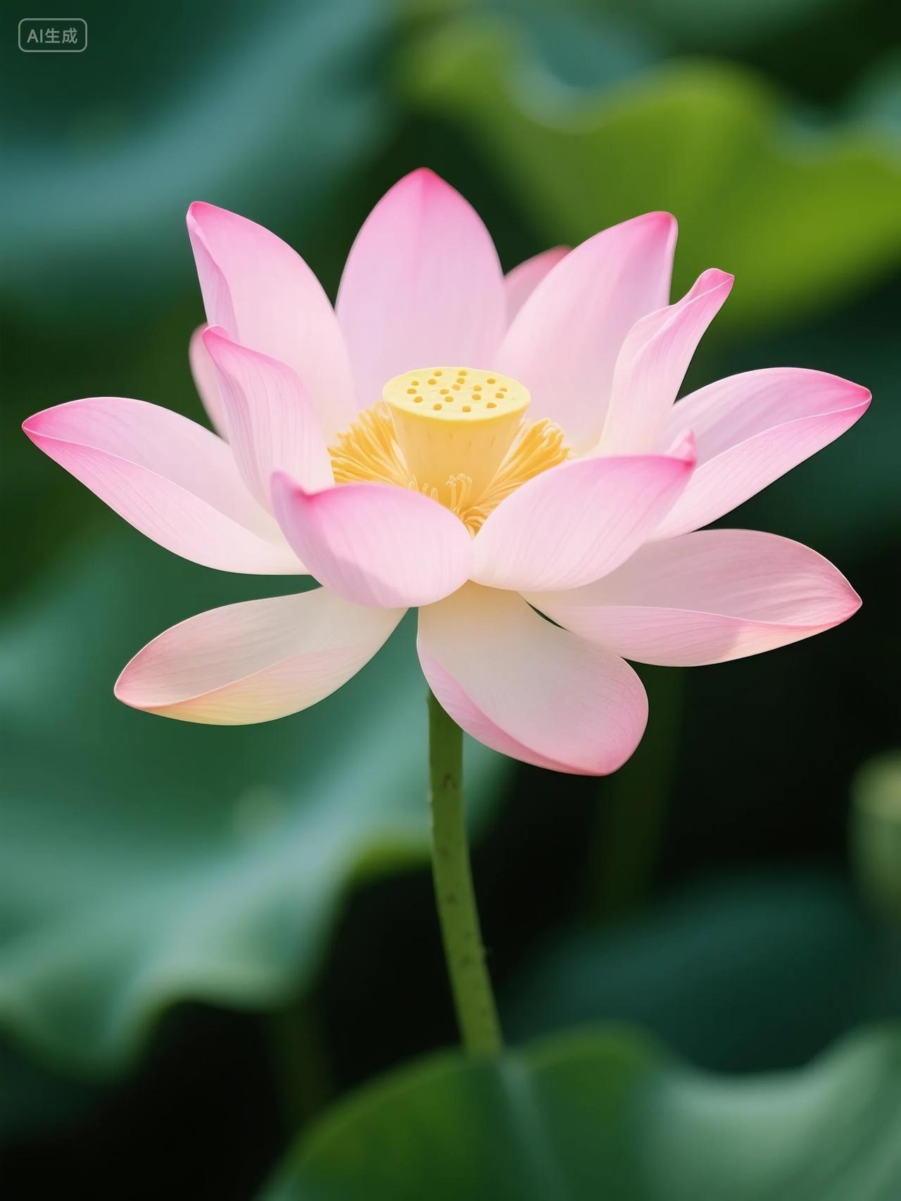 夏日荷花荷塘莲花绽放摄影图