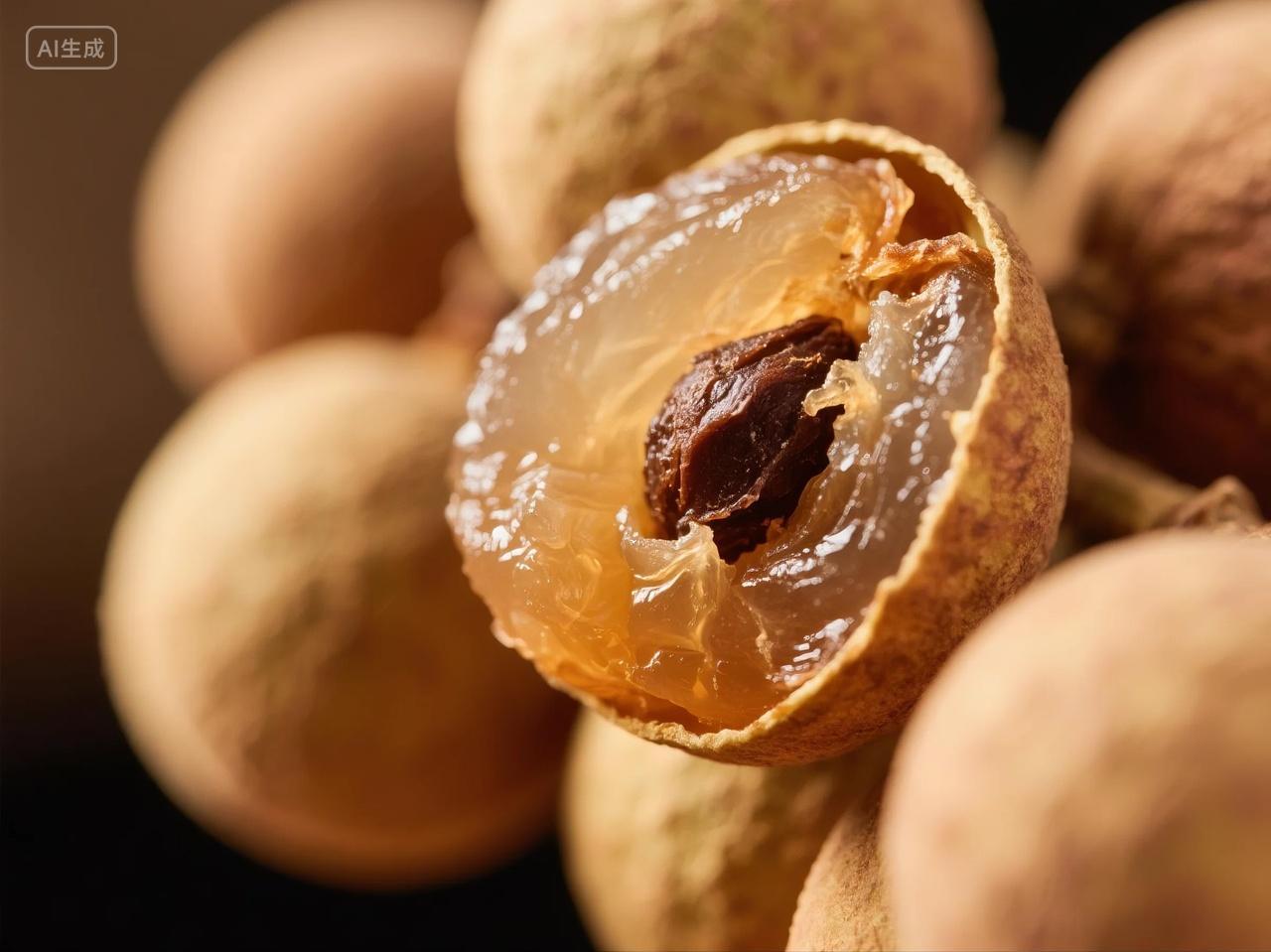 成熟龙眼干高清摄影图