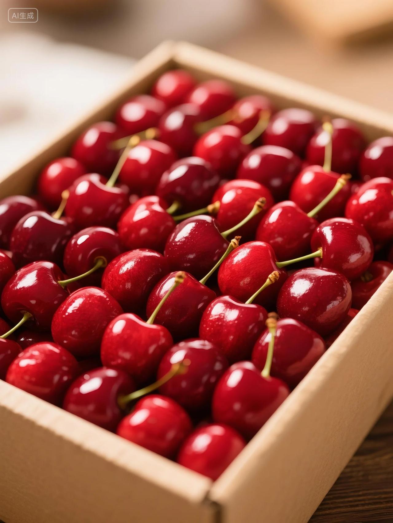 新鲜车厘子水果高清摄影