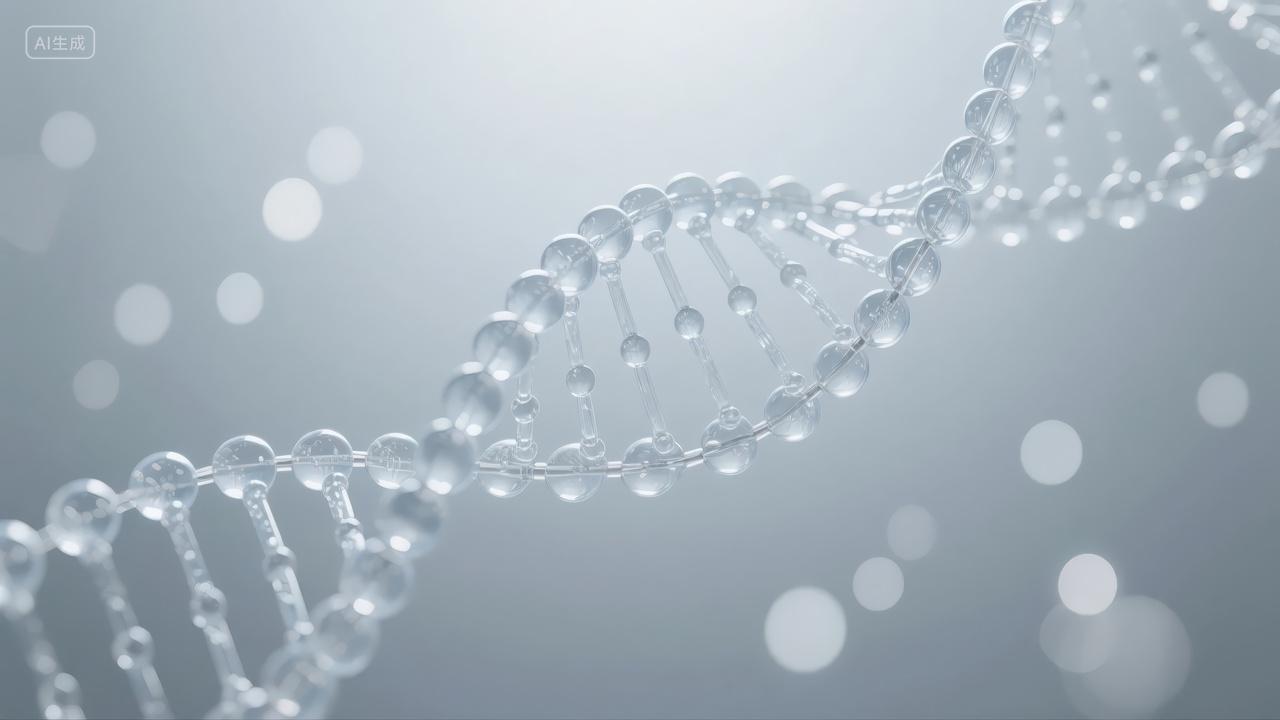 科技医疗DNA双螺旋基因生物工程抽象背景