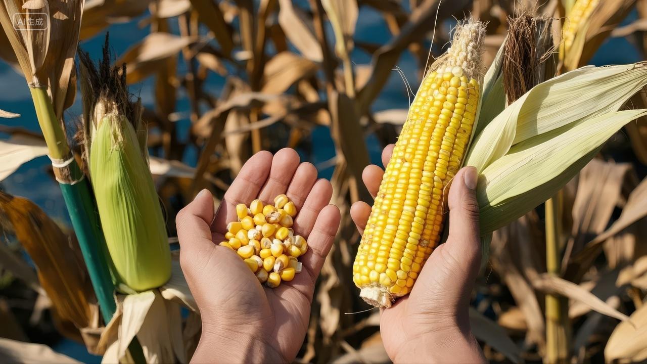 秋分节气玉米丰收农业粮食健康饮食背景
