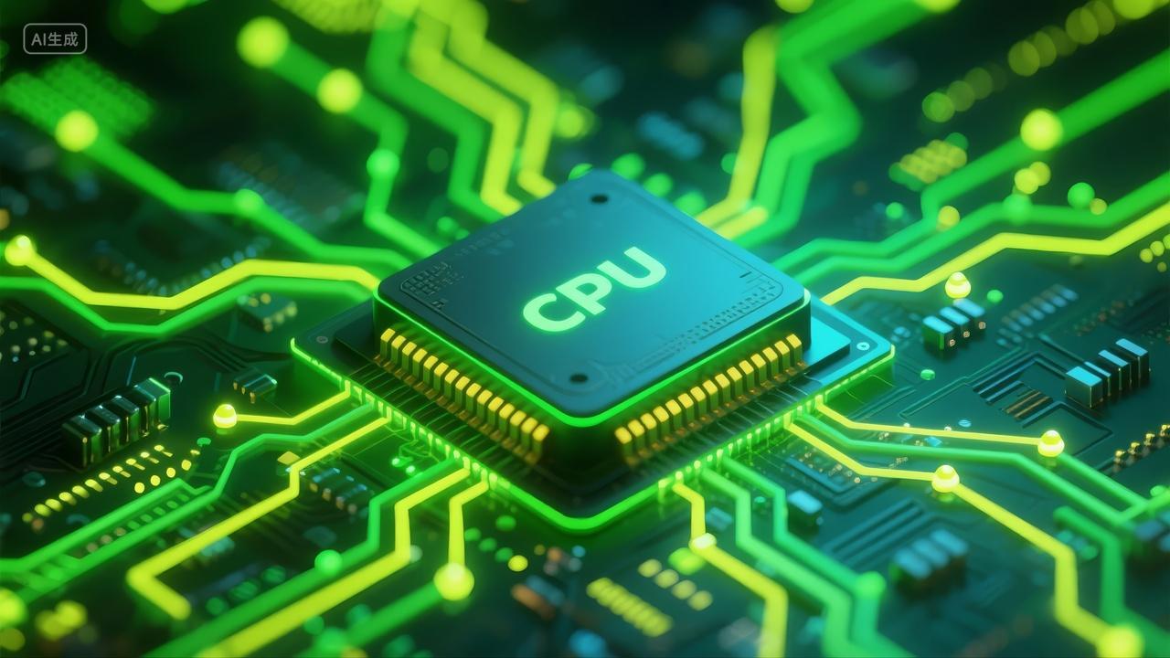 科技CPU芯片主板人工智能大数据核心背景