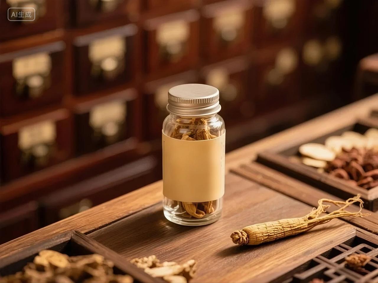 中药店高丽参图片高清摄影