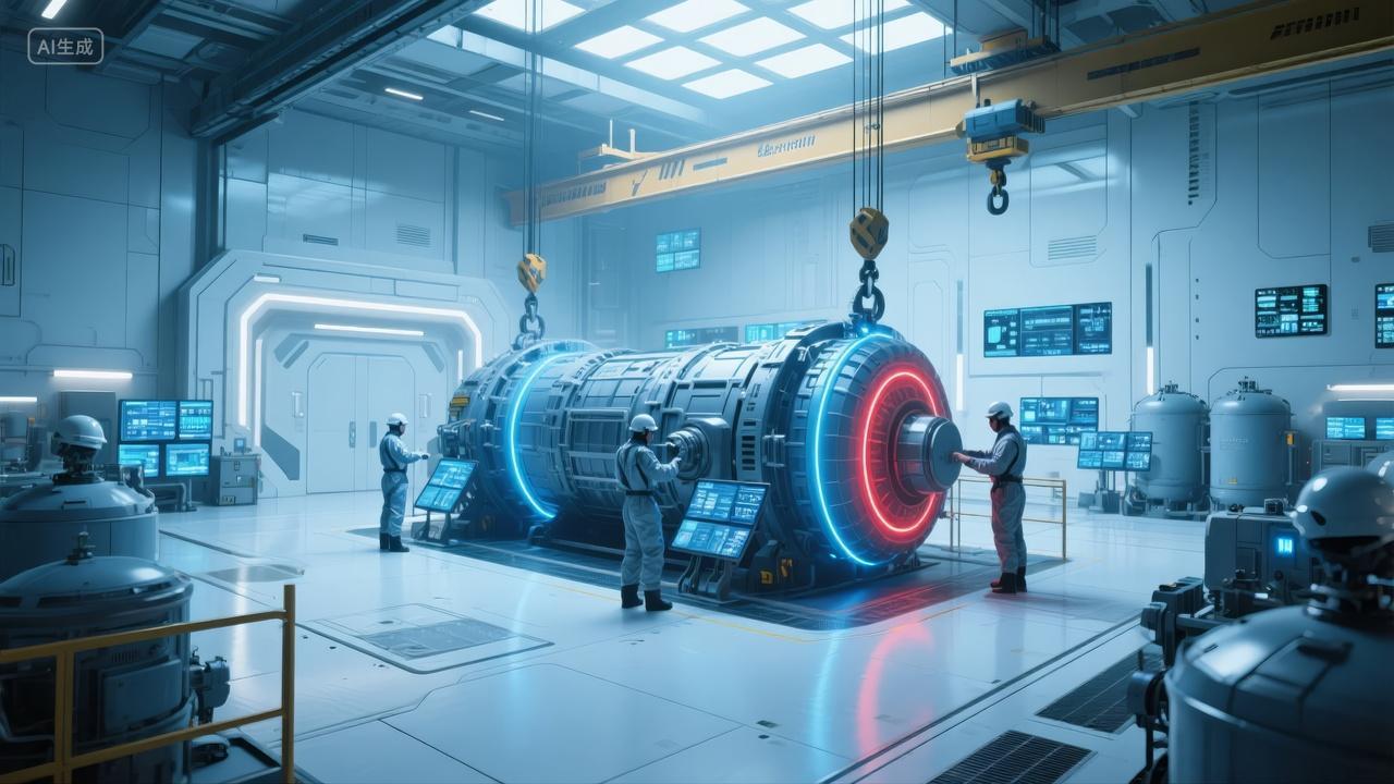 科技工业未来工厂智能制造研发场景PPT背景