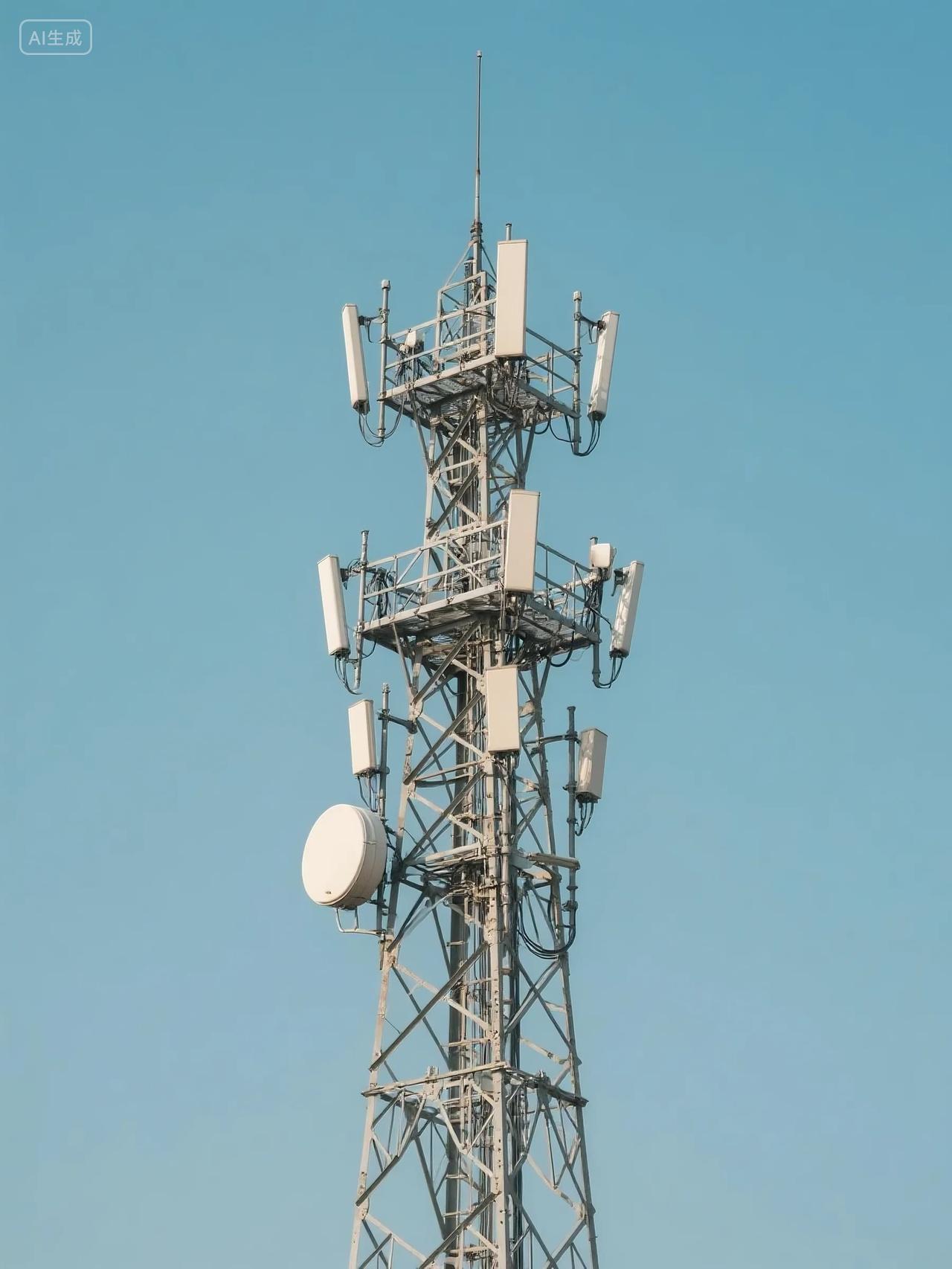 通信铁塔设施摄影图