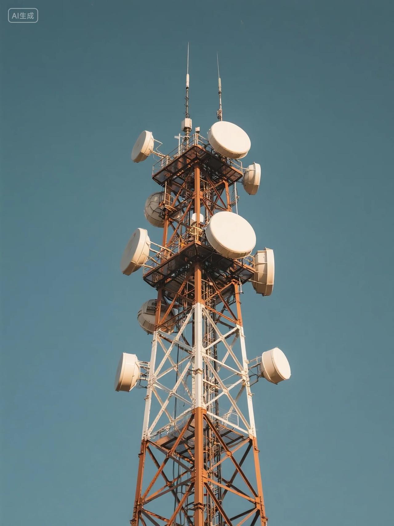 通信塔特写图片