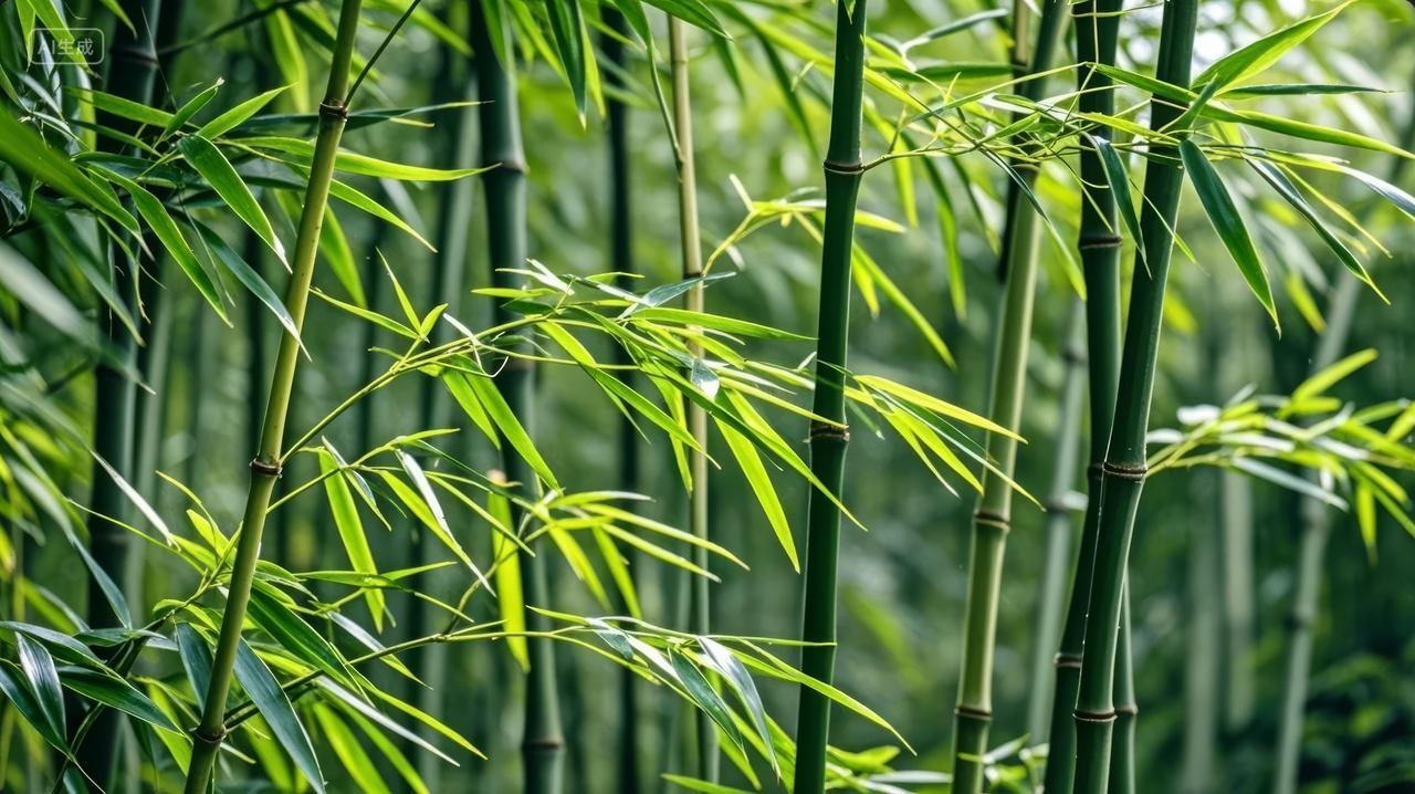 绿色竹林竹子清新自然禅意生态背景图