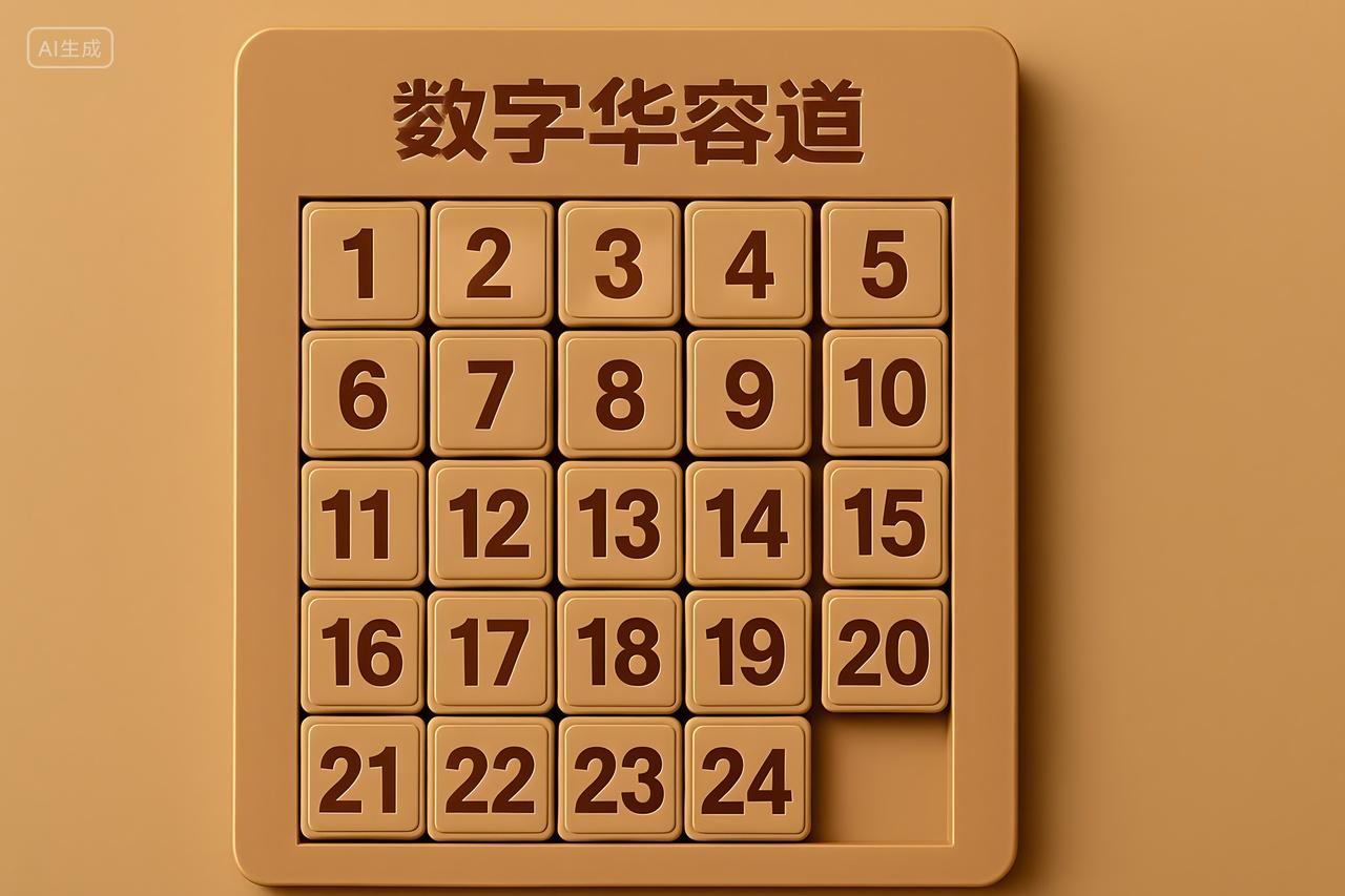 中国民间传统游戏数字华容道益智拼图玩具图