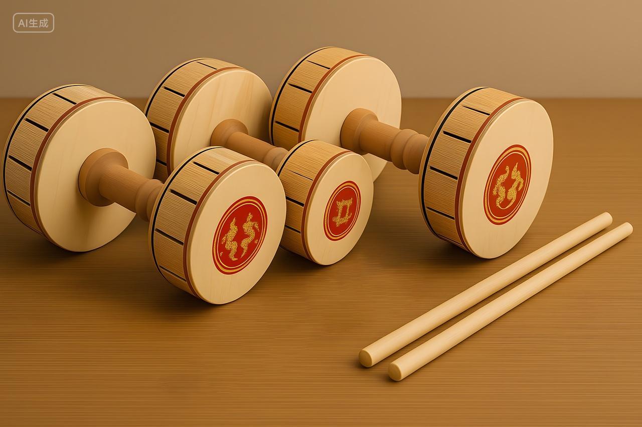 空竹玩具中国民间传统游戏儿童抖空竹摄影图