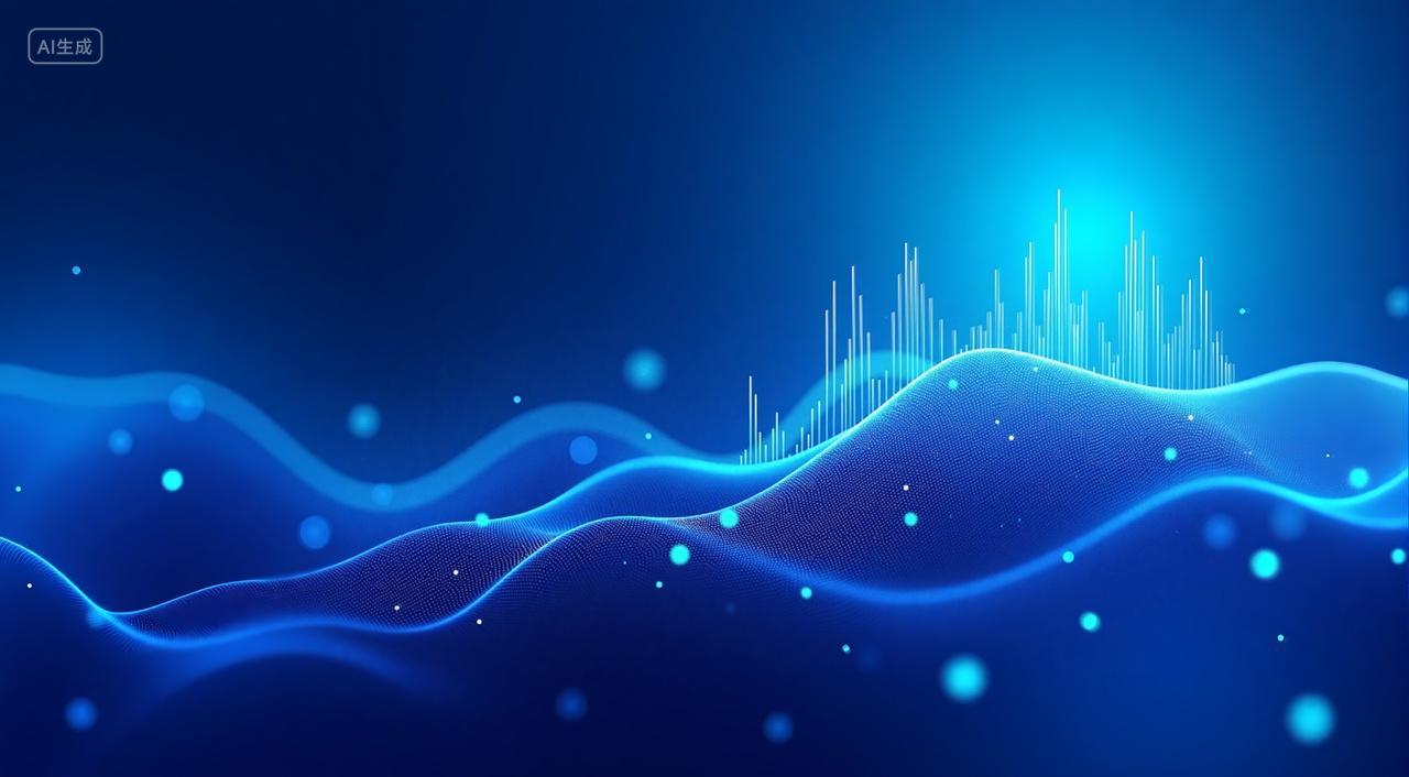 城市天际线未来感城市剪影摩天大楼抽象艺术科技感背景