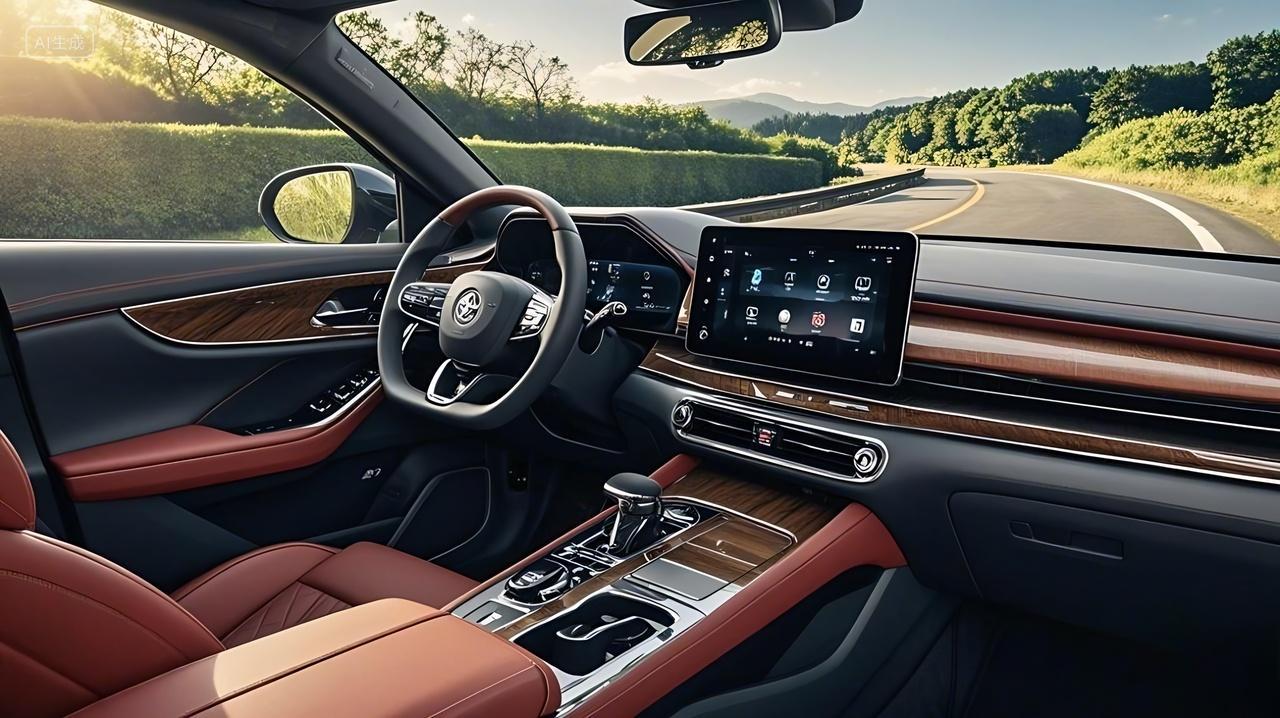 汽车内部仪表盘方向盘