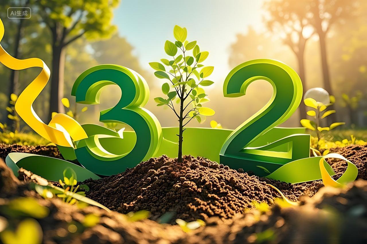 植树节创意312背景