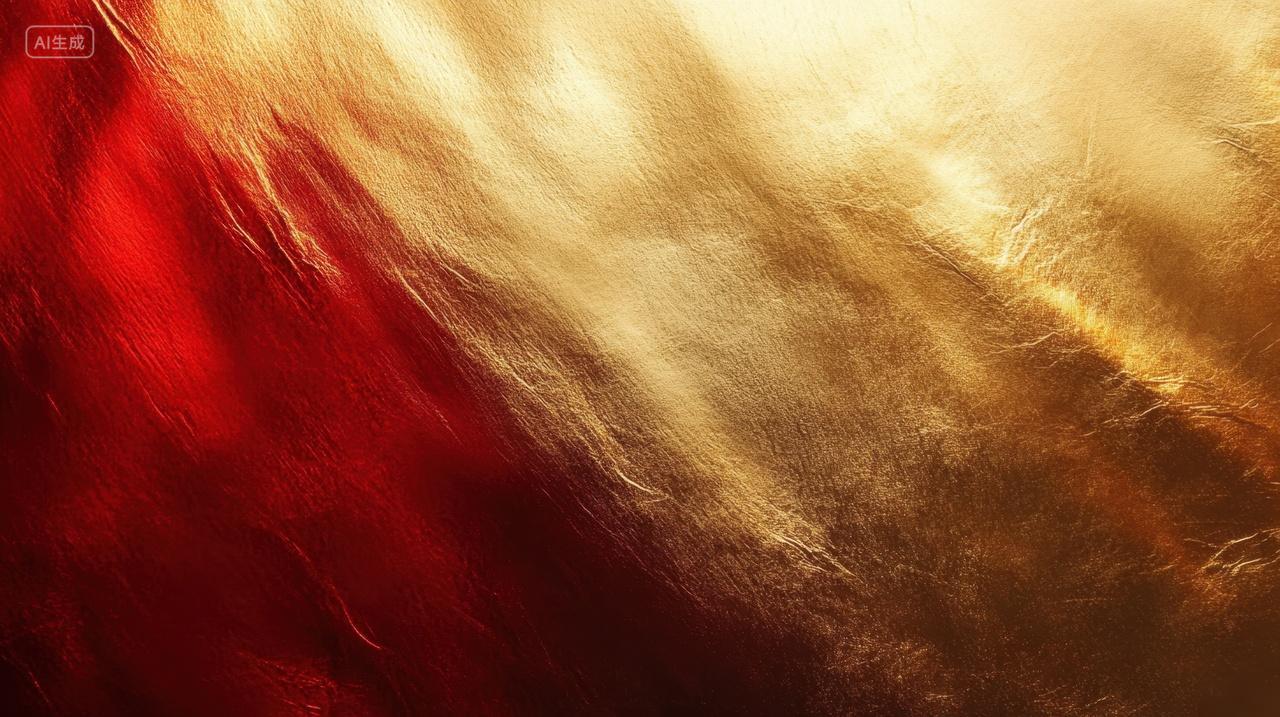 金红渐变的质感背景金色红色
