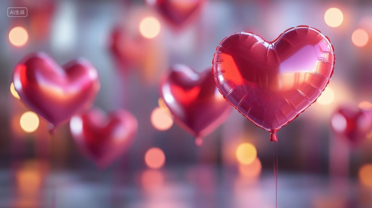 214情人节七夕节爱心充气气球