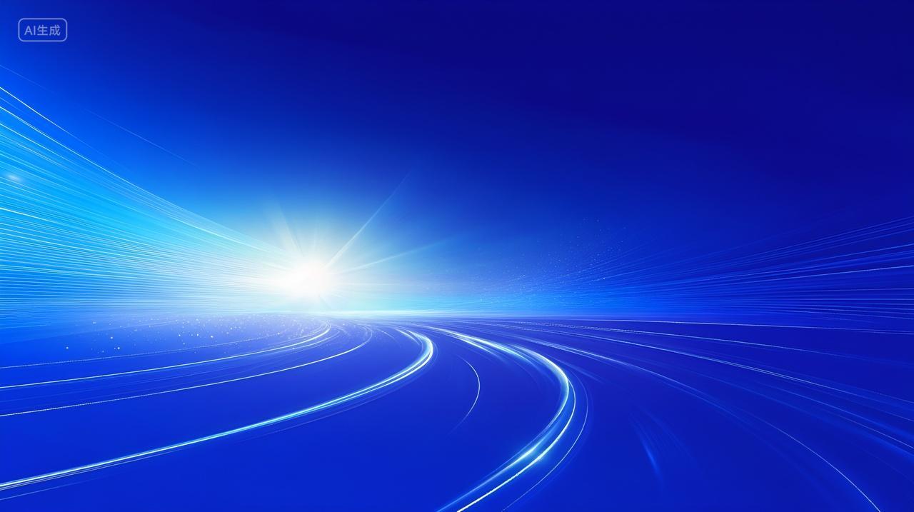 蓝色科技年会背景年终总结工作总结ppt背景