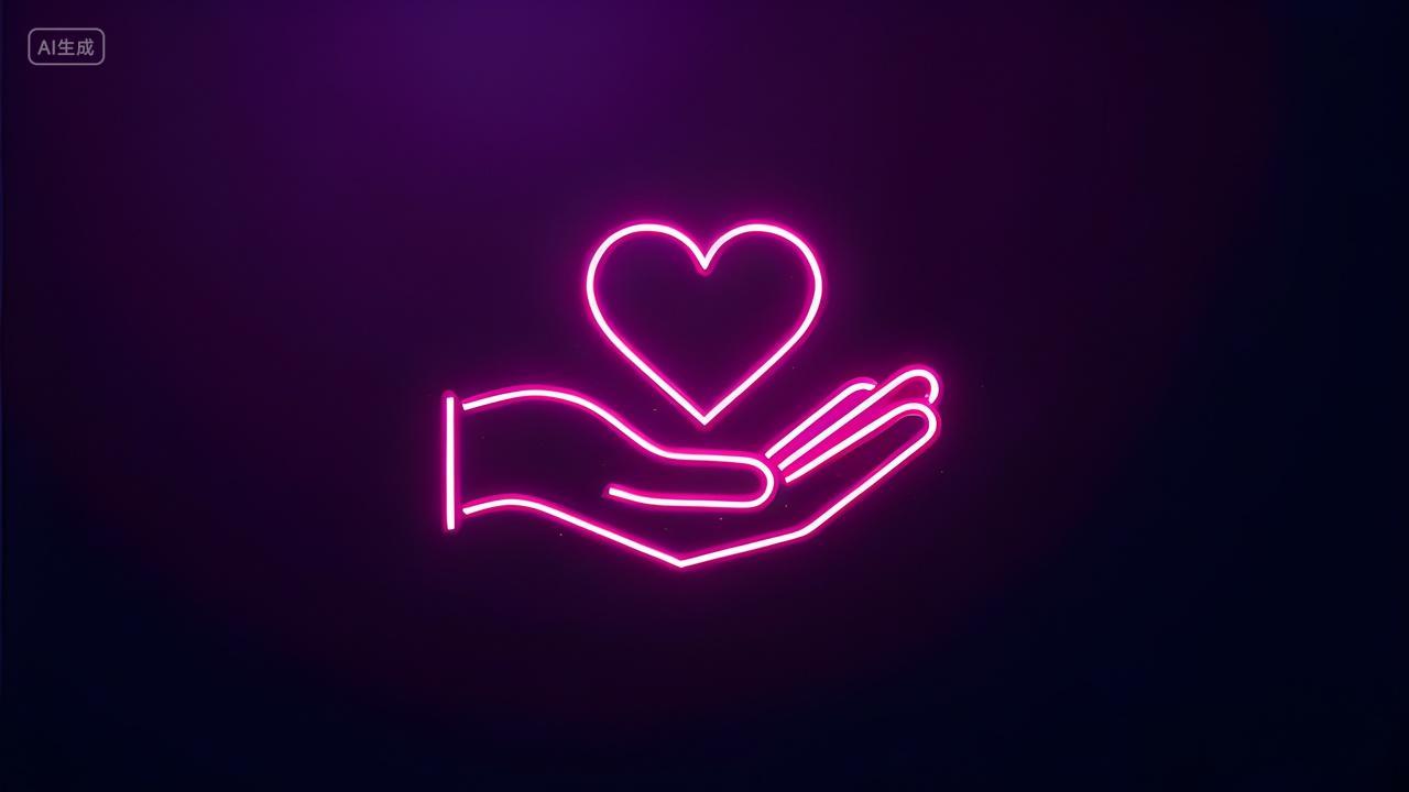 情人节520手捧爱心图标素材